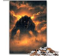 Puzzle per adulti 1000 pezzi difficili Mostro lupo, adatto a persone dai 14 anni in su, giochi educativi, regali di Babbo Natale segreto (dimensioni 50x75cm)