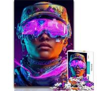 Puzzle per adulti 1000 pezzi difficili Neon Warriors Puzzle per adulti antistress Staycation Kill Time Decorazione per la casa Giocattoli 26x38cm