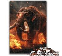 Puzzle per adulti 1000 pezzi difficili puzzle antichi di mammut, antistress sfida difficile adatto per la decorazione del desktop 38x26cm