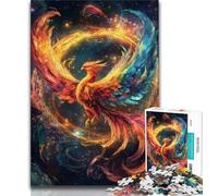 Puzzle per adulti 1000 pezzi difficili Rainbow Phoenix Puzzle per adulti antistress sfida difficile regali di Babbo Natale segreto 26x38cm