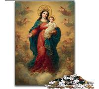 Puzzle per adulti 1000 pezzi difficili Ritratto di Maria la Madre, adatto a persone dai 14 anni in su Giochi educativi Regali di Babbo Natale segreto (dimensioni 50x75cm)