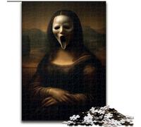 Puzzle per adulti 1000 pezzi difficili Scheletro della Monna Lisa, sfida difficile antistress Ogni pezzo è unico Gioco divertente e stimolante per tutta la famiglia, 38x26cm