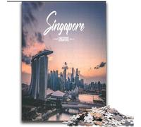 Puzzle per adulti 1000 pezzi difficili Singapore, per e dai 14 anni in su Giocattoli educativi di apprendimento Giochi per famiglie Regalo di compleanno 75x100cm