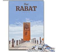 Puzzle per adulti 1000 pezzi difficili Visita Rabat, per e dai 14 anni in su Giocattoli educativi di apprendimento Giochi per famiglie Regalo di compleanno 50x75cm