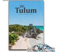 Puzzle per adulti 1000 pezzi difficili Visita Tulum, per e dai 14 anni in su Giocattoli educativi di apprendimento Giochi per famiglie Regalo di compleanno 75x100cm