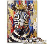Puzzle per adulti 1000 pezzi difficili Zebra Art Antistress Sfida difficile Offerta come regalo per tutta la famiglia 26x38cm