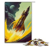 Puzzle per adulti 1000 pezzi dinamico Lancio di una nave spaziale Ogni pezzo è unico Gioco stimolante e divertente per tutta la famiglia 75x50cm