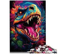 Puzzle per Adulti 1000 pezzi Dinosauri DIY Puzzle Giocattoli Aiuta Il Cervello ad esercitare Giocattoli avvincenti per coltivare la Pazienza 14,96 "x 20,47"