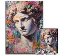 Puzzle per adulti 1000 pezzi Dio greco Apollo Puzzle in legno per giochi di attività impegnativi per famiglie Colorato fai da te 50X75CM