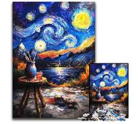 Puzzle per adulti 1000 pezzi Dipingere sotto il cielo notturno Puzzle in cartone Giocattolo educativo intellettuale decomprimente Ottimo regalo per adulti Adolescenti 26X38CM