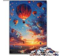 Puzzle per adulti 1000 pezzi, dipinti a olio su mongolfiera, adatti a persone dai 14 anni in su Difficili da completare ma divertenti e spiritosi (dimensioni 50x75cm)
