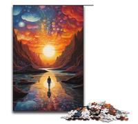 Puzzle per adulti 1000 pezzi dipinto astratto di stelle e cielo puzzle giochi giocattoli regalo adatto per la decorazione del desktop 1000 pezzi (38x26 cm)