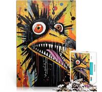 puzzle per adulti 1000 pezzi Dipinto astratto Uccello Fatto di legno per e da 14 anni in su Gioco a quiz Attività divertenti da fare a casa, regali di compleanno, regali di viaggio misurare：50x75cm