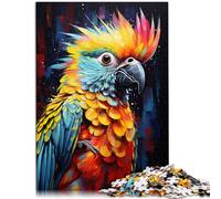 Puzzle per adulti 1000 pezzi dipinto di un parrocchetto ninfa il puzzle 26 x 38 cm antistress vacanza a casa passatempo per adolescenti dai 14 anni in su