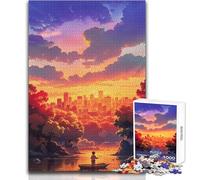 Puzzle per adulti 1000 pezzi "Dire addio" Ideale per momenti di relax e tranquillità Taglio uniforme e pulito Giocattolo per il tempo libero Dimensioni 38x52cm