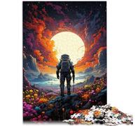 Puzzle per adulti, 1000 pezzi, disegno astronauta fantasia, decorazione per la casa, puzzle analisi e logica, 50 x 75 cm