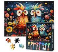 Puzzle per adulti 1000 pezzi divertenti animali impegnativi puzzle 1000 pezzi adulti uccelli 70 x 50 cm fiore fiore puzzle gioco per donne famiglia decorazione della casa