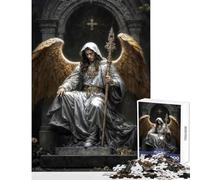 Puzzle per adulti 1000 pezzi Divino Arcangelo Azrael Decorazione per la casa Giocattoli Regali per donne Uomini Gioco pratico per compleanno Natale Dimensioni 38x26cm
