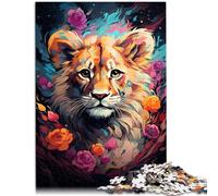 Puzzle per adulti 1000 pezzi dolce arcobaleno leone gioco sofisticato puzzle 26 x 38 cm collezione di artisti belle arti