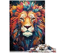 Puzzle per adulti 1000 pezzi dolce leone divertente per tutta la famiglia 26 x 38 cm sfida per l'intelligenza cerebrale giocattolo avvincente per bambini di 14 anni