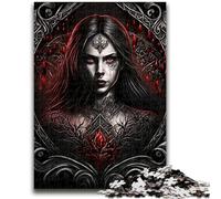 Puzzle per adulti 1000 pezzi Donna vampiro oscura Aiuta il cervello a esercitare Giocattoli avvincenti per coltivare la pazienza Un'opera d'arte 50x75cm