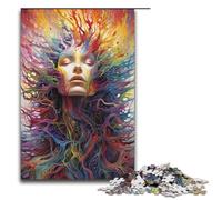 Puzzle per adulti 1000 pezzi Doodle mostro colorato puzzle in legno per bambini gioco educativo 1000 pezzi (38x26 cm)