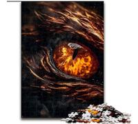 Puzzle per adulti, 1000 pezzi, draghi della terra, occhio d'ambra, puzzle in legno, attività educativa per migliorare le abilità cognitive, 1000 pezzi(50x75cm)