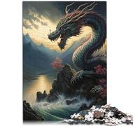 Puzzle per adulti 1000 pezzi Drago asiatico giocattoli educativi giochi per la casa decorazione 50 x 75 cm per adolescenti a partire dai 14 anni