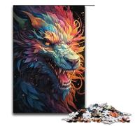 Puzzle per adulti 1000 pezzi Drago dipinto misterioso Puzzle impossibile Gioco per famiglie Antistress Sfida difficile 1000 pezzi (38x26 cm)