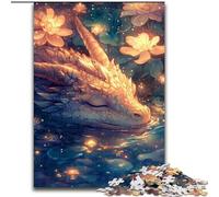Puzzle per adulti 1000 pezzi Drago dormiente Gioco interattivo per famiglie, Decorazione fai da te per la casa Sfida mentale Regalo 50X75CM