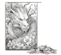 Puzzle per adulti 1000 pezzi drago giapponese ciliegia puzzle giochi giocattoli regalo adatto per la decorazione del desktop 75x50 cm