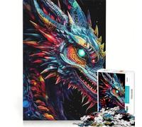 Puzzle per adulti 1000 pezzi Drago in Borderlands, gioco per famiglie, decorazione per la casa, con pezzi completamente ad incastro di forma casuale 38x26cm