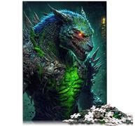 Puzzle per adulti, 1000 pezzi, drago lupo velenoso, giocattolo intellettuale, 26 x 38 cm, sollievo dallo stress soggiorno uccidere il tempo per i giovani di 14 anni