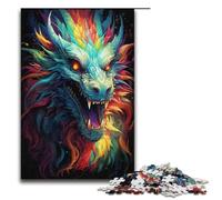 Puzzle per adulti 1000 pezzi drago psichedelico colorato decorazione per la casa puzzle giocattoli affare come regalo per tutta la famiglia 1000 pezzi (38x26 cm)