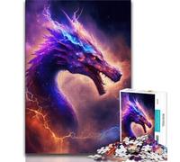 Puzzle per adulti 1000 pezzi "Drago Stellare" per adolescenti, perfetti per le serate di gioco, giocattolo colorato per regalo a casa (dimensioni 75x50cm)