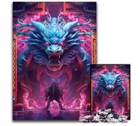 Puzzle per adulti 1000 pezzi Dragon Neon Gate 14 puzzle per adulti perfetti per adolescenti collezionisti ideale per la decorazione della casa regalo da viaggio 1000 pezzi (75x50 cm)