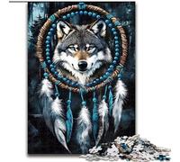 Puzzle per adulti 1000 pezzi Dream Catcher Wolf Puzzle per adulti Gioco interattivo per famiglie, regalo per stimolare la mente (dimensioni 50x75cm)