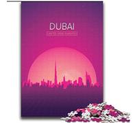 Puzzle per adulti 1000 pezzi Dubai Emirati Arabi Uniti Rompicapo Gioco Decorazione murale Regali unici per compleanno e Natale (38x52cm) 1000 pezzi