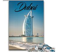 Puzzle per adulti 1000 pezzi Dubai Rompicapo Gioco Decorazione da parete Regali unici per compleanno e Natale (38x52cm) 1000 pezzi