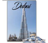 Puzzle per adulti 1000 pezzi Dubai Rompicapo Gioco Decorazione murale Regali unici per compleanno e Natale (38x26cm) 1000 pezzi