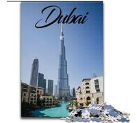 Puzzle per adulti 1000 pezzi Dubai Rompicapo Gioco Decorazione murale Regali unici per compleanno e Natale (50x75cm) 1000 pezzi