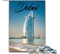 Puzzle per adulti 1000 pezzi Dubai Rompicapo Gioco Decorazione murale Regali unici per compleanno e Natale (38x26cm) 1000 pezzi