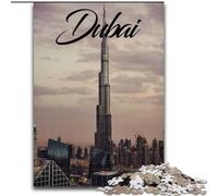 Puzzle per adulti 1000 pezzi Dubai Rompicapo Gioco Decorazione murale Regali unici per compleanno e Natale (50x75cm) 1000 pezzi