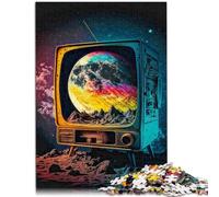 Puzzle per adulti 1000 pezzi eclissi lunare su canale puzzle regali cervello intelligenza sfida giocattolo avvincente 26 x 38 cm