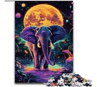 Puzzle per adulti 1000 pezzi Elefante della galassia, gioco per famiglie antistress, sfida difficile, un'opera d'arte per bambini dai 14 anni in su (dimensioni 26x38cm)