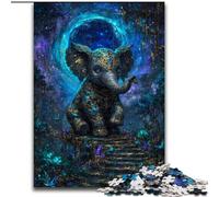 Puzzle per adulti 1000 pezzi Elefante misterioso, aiuta il cervello a esercitare i giocattoli avvincenti per coltivare la pazienza e migliorare la memoria dimensioni 26x38cm
