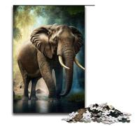 Puzzle per adulti 1000 pezzi Elefanti Animali 2 Puzzle Giochi Giocattoli Regalo Adatto per la decorazione del desktop 1000 pezzi