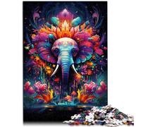 Puzzle per adulti 1000 pezzi elefanti gioco impegnativo regali 50 x 75 cm adatto come decorazione da scrivania per adolescenti dai 14 anni in su