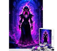 Puzzle per adulti 1000 pezzi Elfo oscuro Maga in luce viola Decorazione per la casa Giocattoli Regali di compleanno Giochi rilassanti Collezione di artisti Belle arti Dimensioni 38x26cm