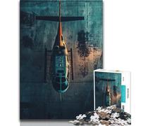Puzzle per adulti 1000 pezzi Elicottero Puzzle per adulti, impegnativo affare difficile come regalo per tutta la famiglia (dimensioni 75x50cm)